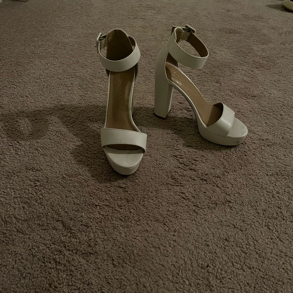 White Platform Heels